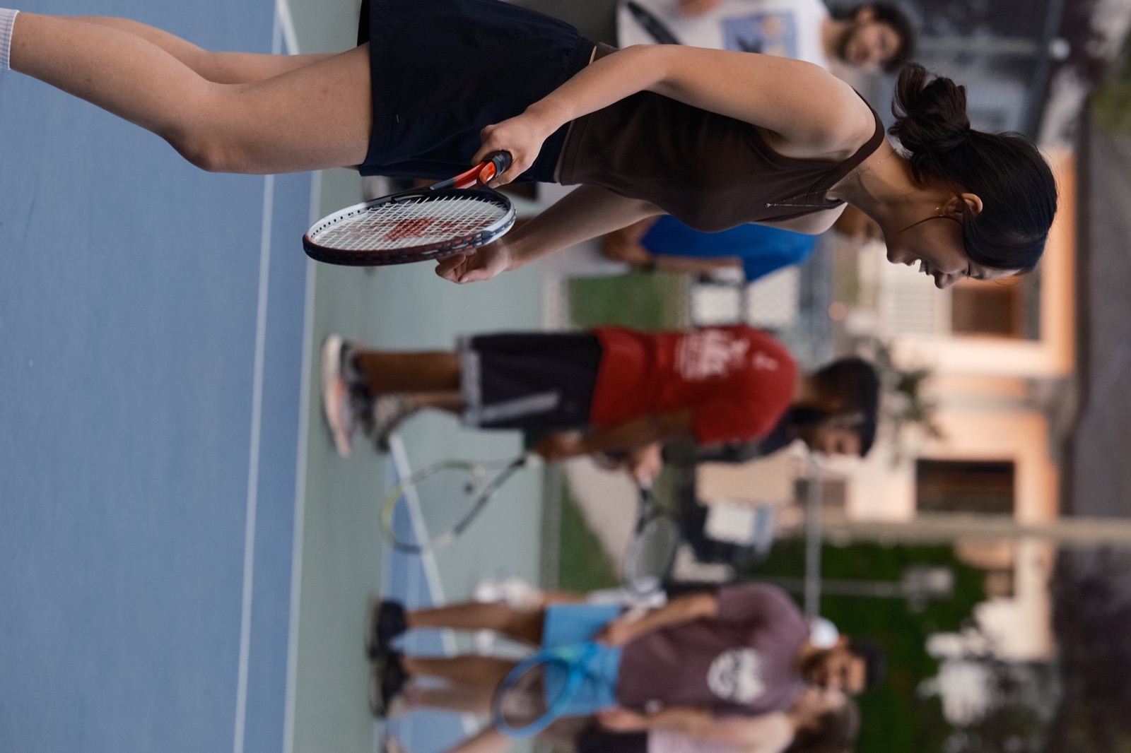 Forehand at the net